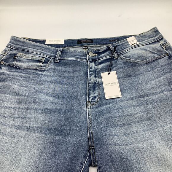 Judy Blue Womens Mid Rise Boot‎ Cut Denim Jeans Blue Size 22 NWT - Picture 6 of 13